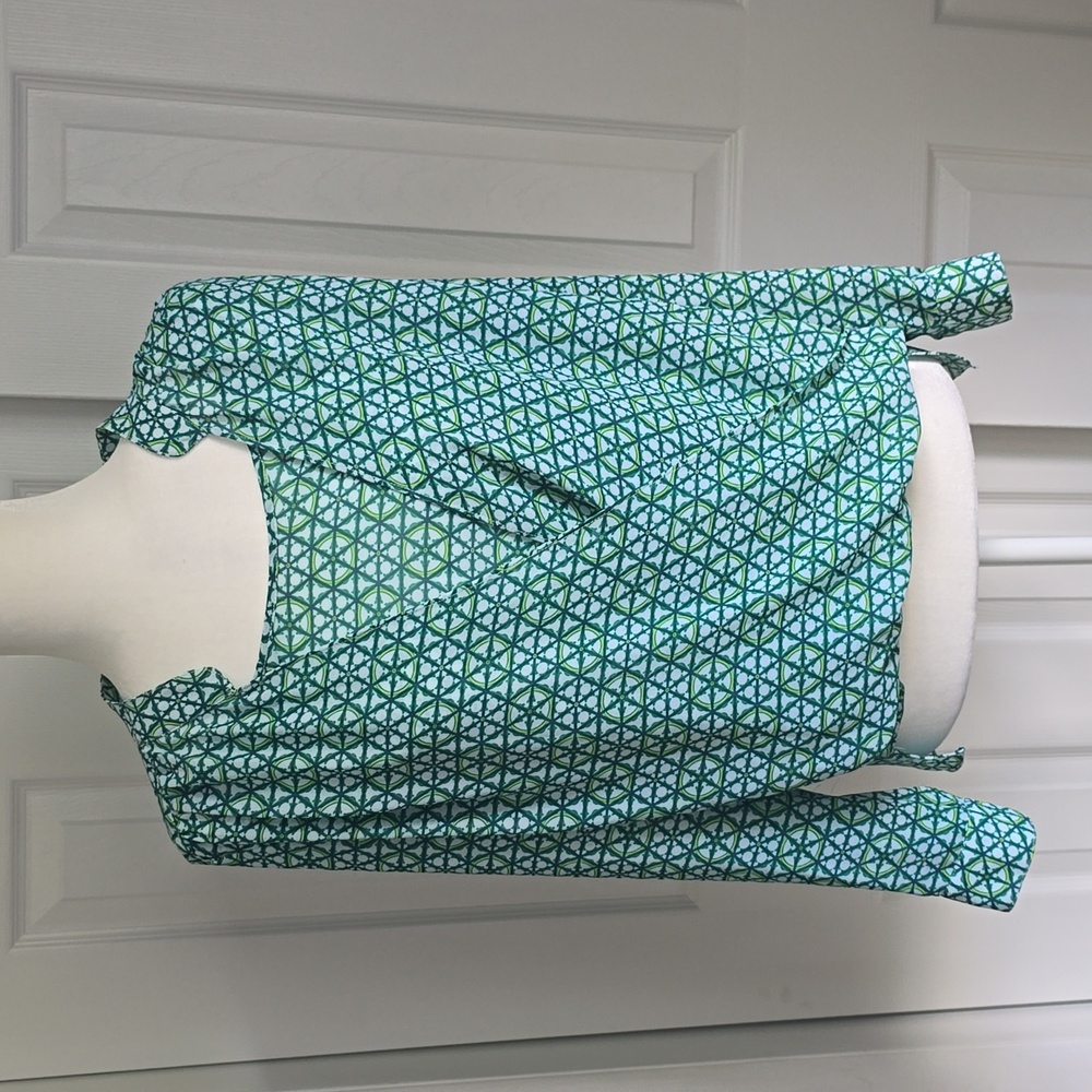 Rose & Olive Green Blouse Sz. Medium